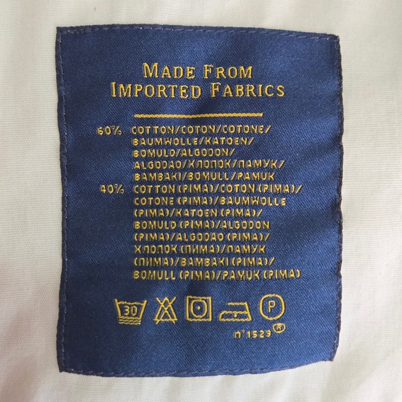 Polo Ralph Lauren Khaki Chino Pants Mens 38x30 Pima Cotton Classic Neutral - Picture 12 of 13